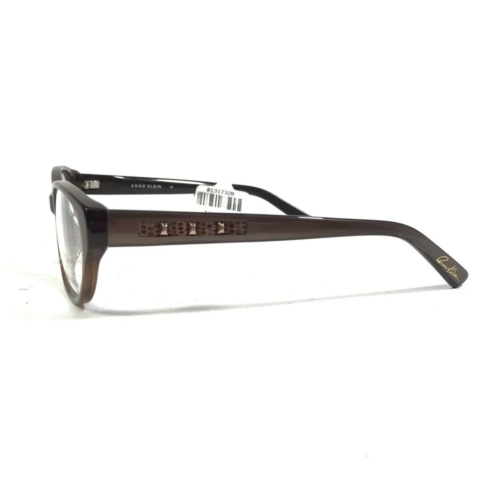 Anne Klein Eyeglasses Frames AK5021 272 TAUPE Brown Cat Eye Full Rim 53-16-135